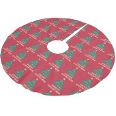 Merry kerst Retro Tree Skirt Kerstboom Rok (Gekanteld)