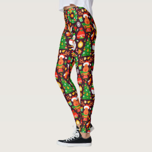 Merry kerst Rudolph Reindeer Leggings
