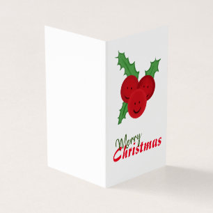 Merry kerst schattige heilige tekening kaart