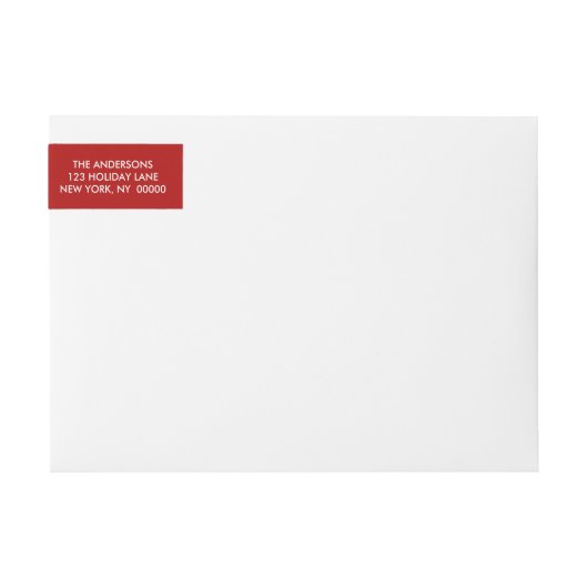Merry kerst Simple Red Hand Lettered Wrap (Voorkant)