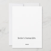 Merry kerst Snowman Feestdagenkaart (Achterkant)