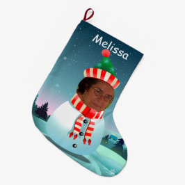 Merry kerst Snowman Grote Kerstsok