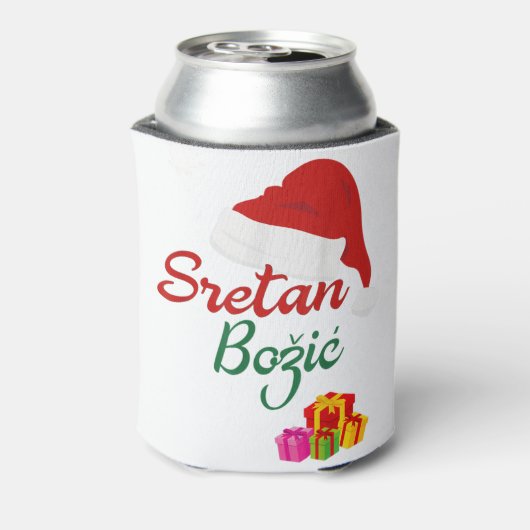 Merry kerst sretan bozic hrvatski croatian hrv blikjeskoeler (Blikje Achterkant)