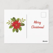 Merry kerst Unicorn Briefkaart (Achterkant)