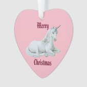 Merry kerst Unicorn Ornament (voorkant)