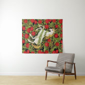 Merry kerst Unicorn Wandkleed (In Situ (horizontaal))