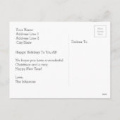 Merry kerst | Vakantiedesfoto-Briefkaart Feestdagenkaart (Achterkant)