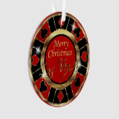 Merry kerst Vegas Ornament (voorkant)