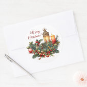 Merry kerst Vinyl Sticker (Envelop)