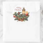 Merry kerst Vinyl Sticker (Tas)