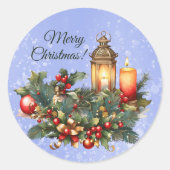 Merry kerst Vinyl Sticker (Voorkant)