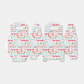 Merry kerst Whimsical Modern Jolly Typografie Bedankdoosjes (Uitgevouwen)