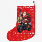 Merry kerstade kleine kerstsok (Achterkant)