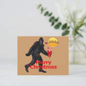 Merry kerstaffel feestdagenkaart (Staand voorkant)