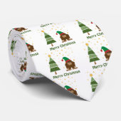 Merry kerstaffel stropdas (Opgerold)