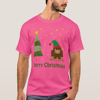 Merry kerstaffel t-shirt