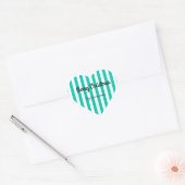 Merry kerstaker hart sticker (Envelop)