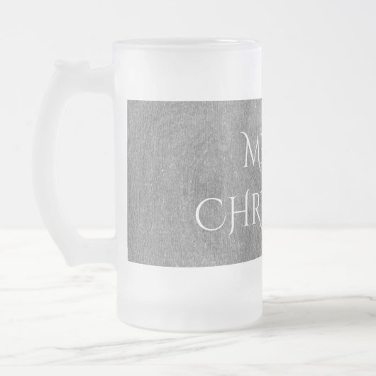 Merry Kerstalkboard Typografie Black White Matglas Bierpul (Links)