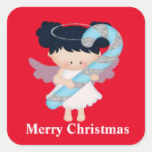 Merry KerstAngel Holiday sticker (Voorkant)