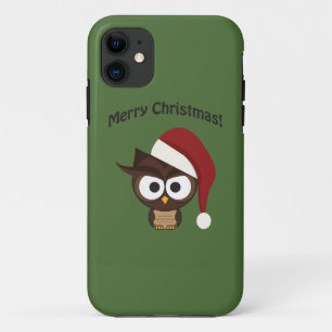 Merry KerstAngry Owl iPhone 11 Hoesje