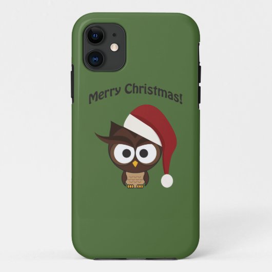Merry KerstAngry Owl Case-Mate iPhone Case (Achterkant)