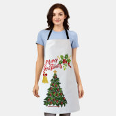 Merry Kerstappron Schort (Gedragen)