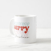 Merry kerstaro koffiemok (Voorkant links)