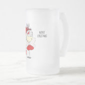 Merry kerstavond Fairy Matglas Bierpul (Voorkant rechts)