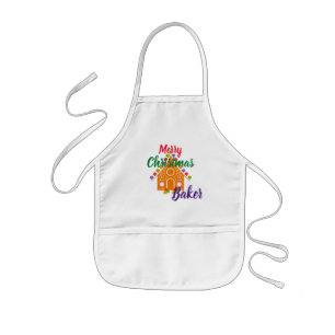 Merry Kerstbaker Apron Kinder Schort