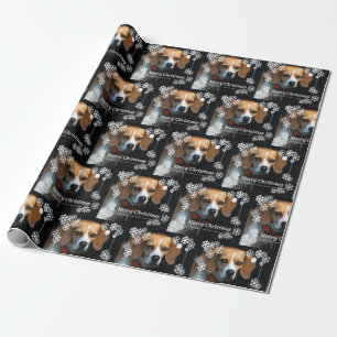 Merry Kerstbeagle Cadeaupapier