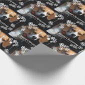 Merry Kerstbeagle Cadeaupapier (Hoek)