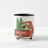 Merry Kerstbeagle Dog Mok (Midden)