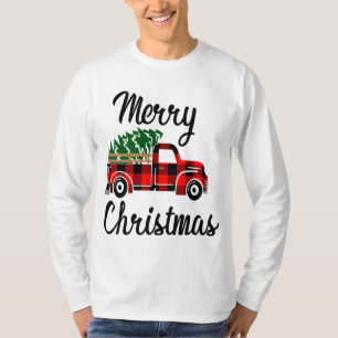 Merry Kerstbekerwagen Landenboom Red Buff T-shirt
