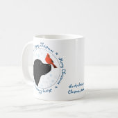 Merry KerstBlack Labrador Koffiemok (Voorkant links)