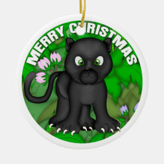 Merry KerstBlack Panther Keramisch Ornament