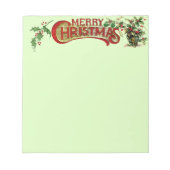 Merry-kerstblocnote Notitieblok (Voorkant)