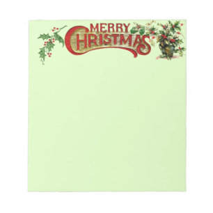 Merry-kerstblocnote Notitieblok