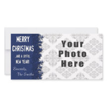 Merry KerstBlue Snowflake