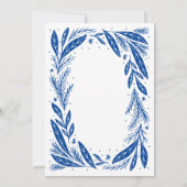 Merry KerstBlue Wreath (Achterkant)