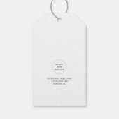 Merry kerstboom Corporate Holiday Cadeaulabel (Achterkant)