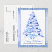 Merry kerstboom Corporate Logo Feestdagenkaart (Voorkant / Achterkant)