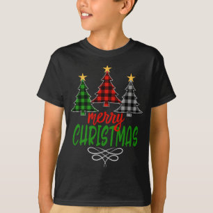 Merry kerstboom Drie Buffalo Pset T-shirt