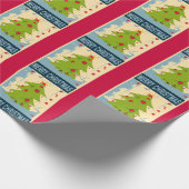 Merry kerstboom Gift Wrap Cadeaupapier (Hoek)