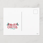 Merry kerstboom  kunst feestdagenkaart (Achterkant)