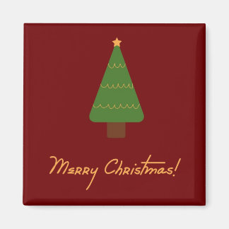 Merry kerstboom Magnet Magneet