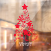 Merry kerstboom op maat raamsticker (Vel 2)