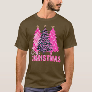 Merry kerstboom Roze Buffalo Pset en Leopar T-shirt