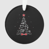 Merry kerstboom Sewing Crochet Tools Ornament (voorkant)