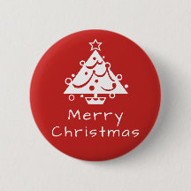 Merry kerstboombadge