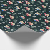 Merry-kerstboomgaard Cadeaupapier (Hoek)